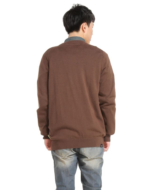 男款深<em>咖色</em>长袖<em>毛衣开衫</em>-唯品会Pad版