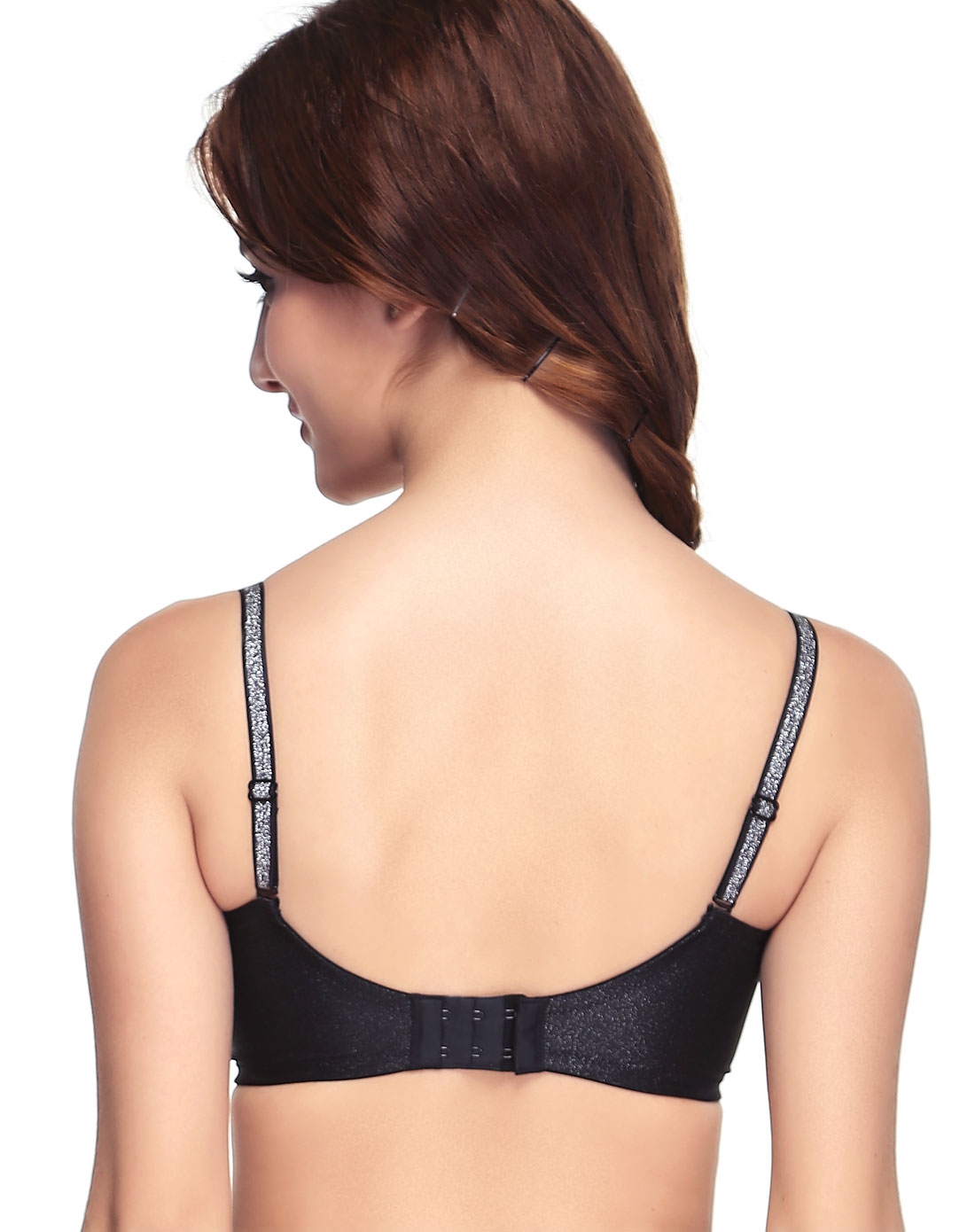 兰卓丽女款黑色<em>时尚抹胸</em>式3/4薄杯<em>文胸</em>-唯品会