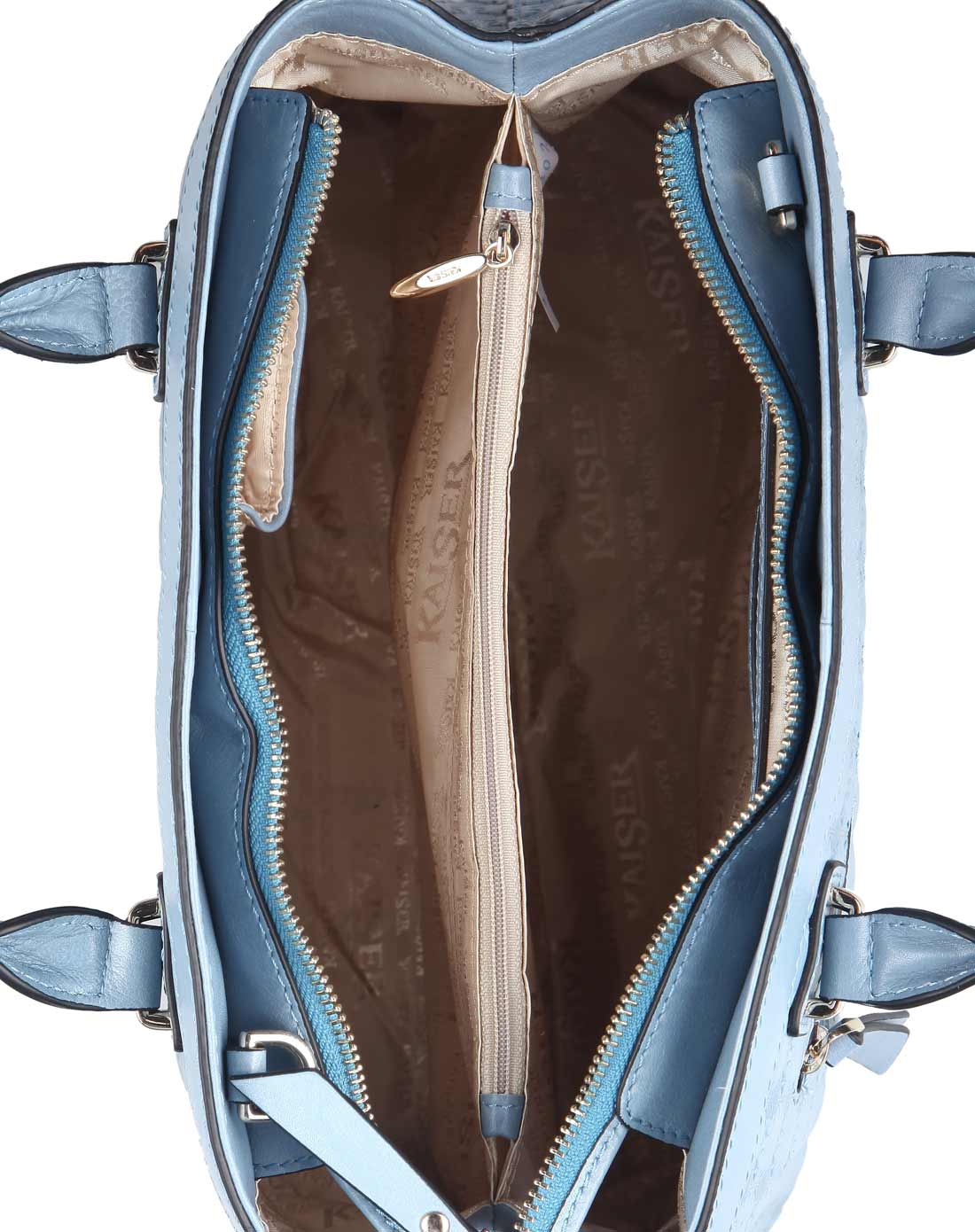 <em>凯撒KAISER</em>男<em>女包</em>混合专场女款蓝色牛皮革手