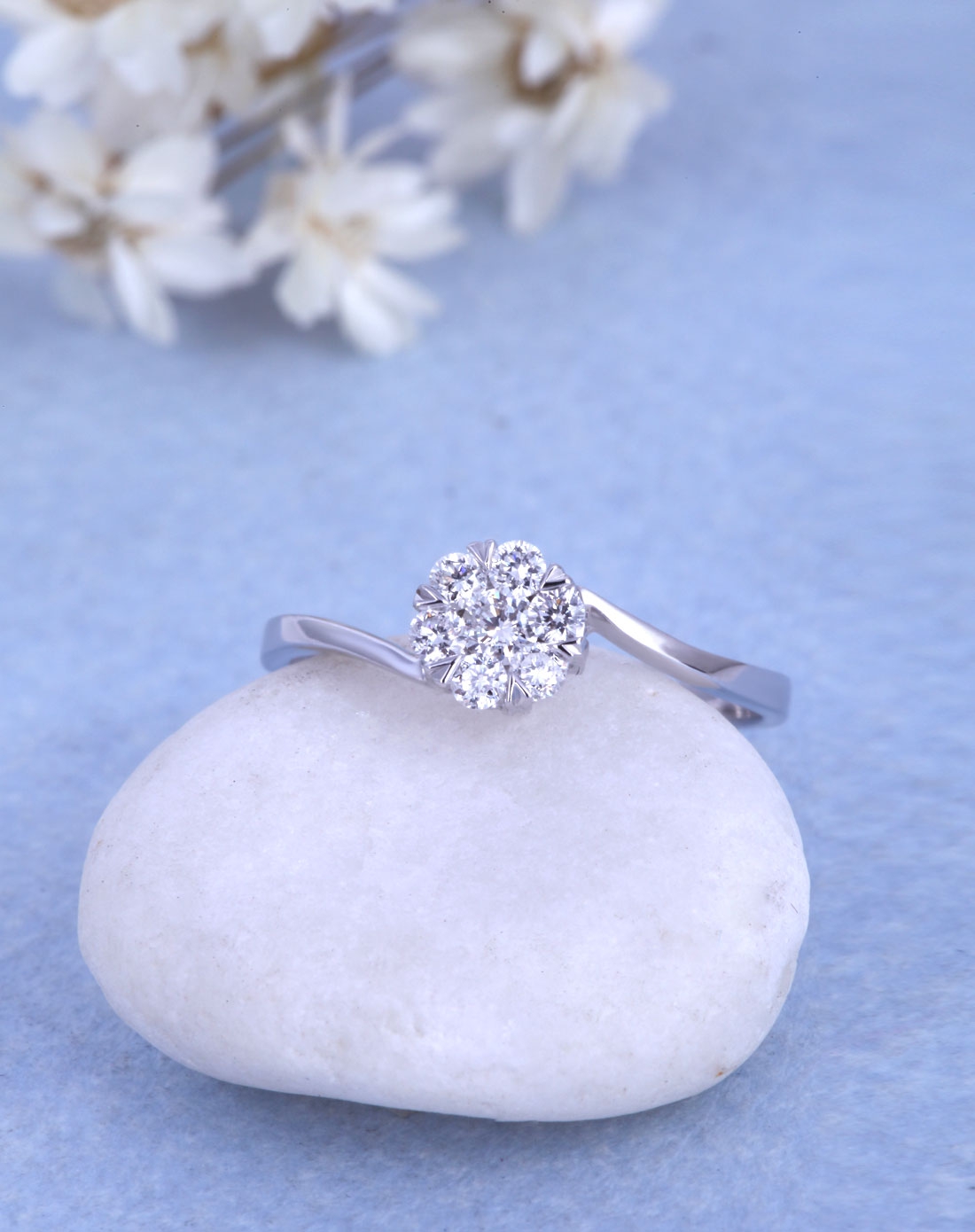 每克拉美珠宝专场80分效果奢华群镶18K白金钻