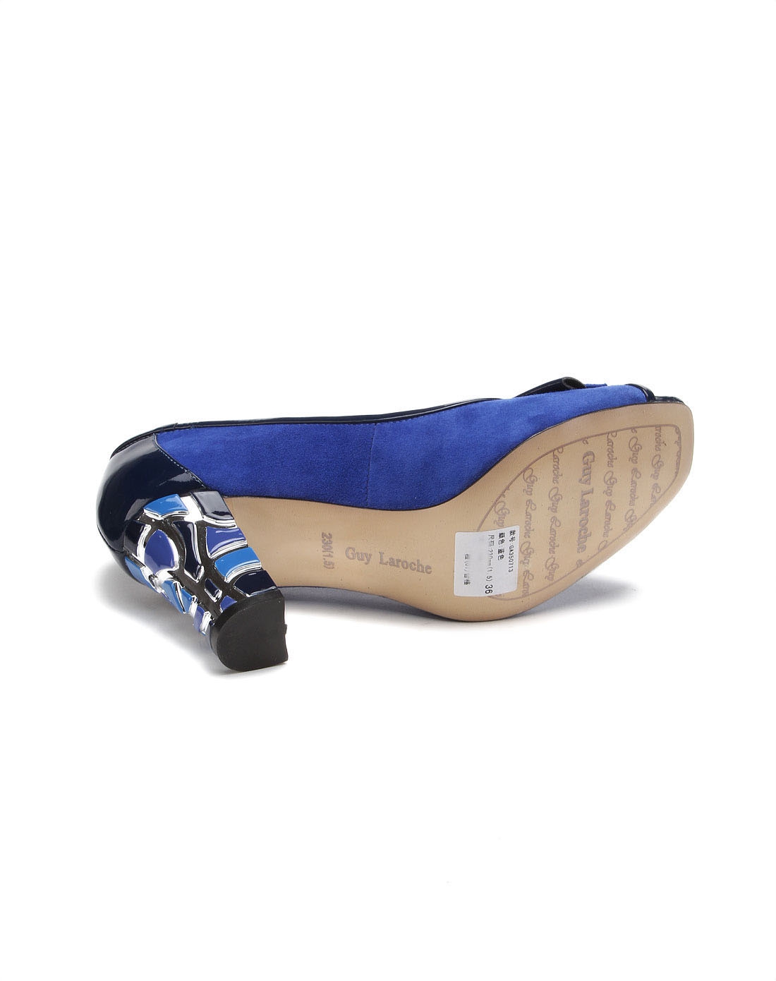 姬龙雪<em>Guy Laroche女鞋</em>专场女款蓝色休闲蝴蝶