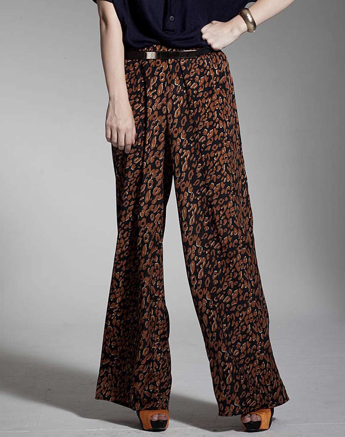 兰沛琪RAMPAGE女装专场拂晓野性豹纹裙裤-