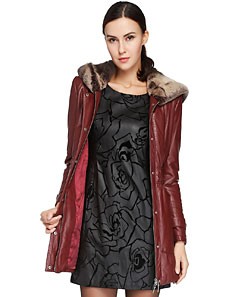 <em>凯撒KAISER</em>男女混合皮衣皮草<em>专场</em>女款啡色连