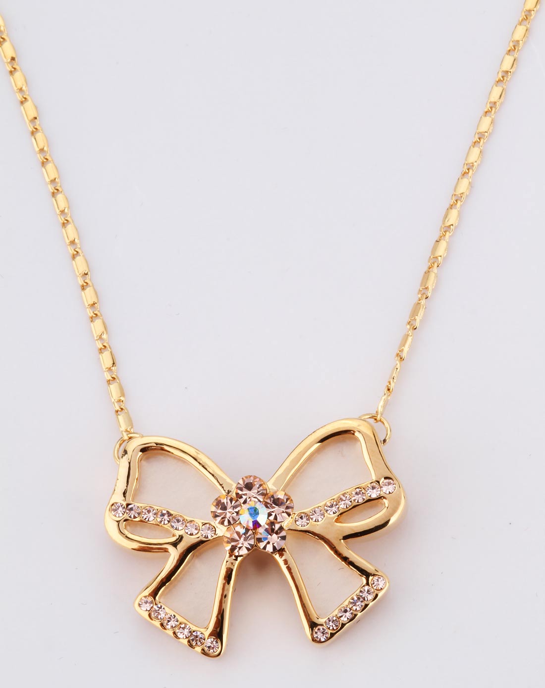 纯净蝴蝶结项链-详情