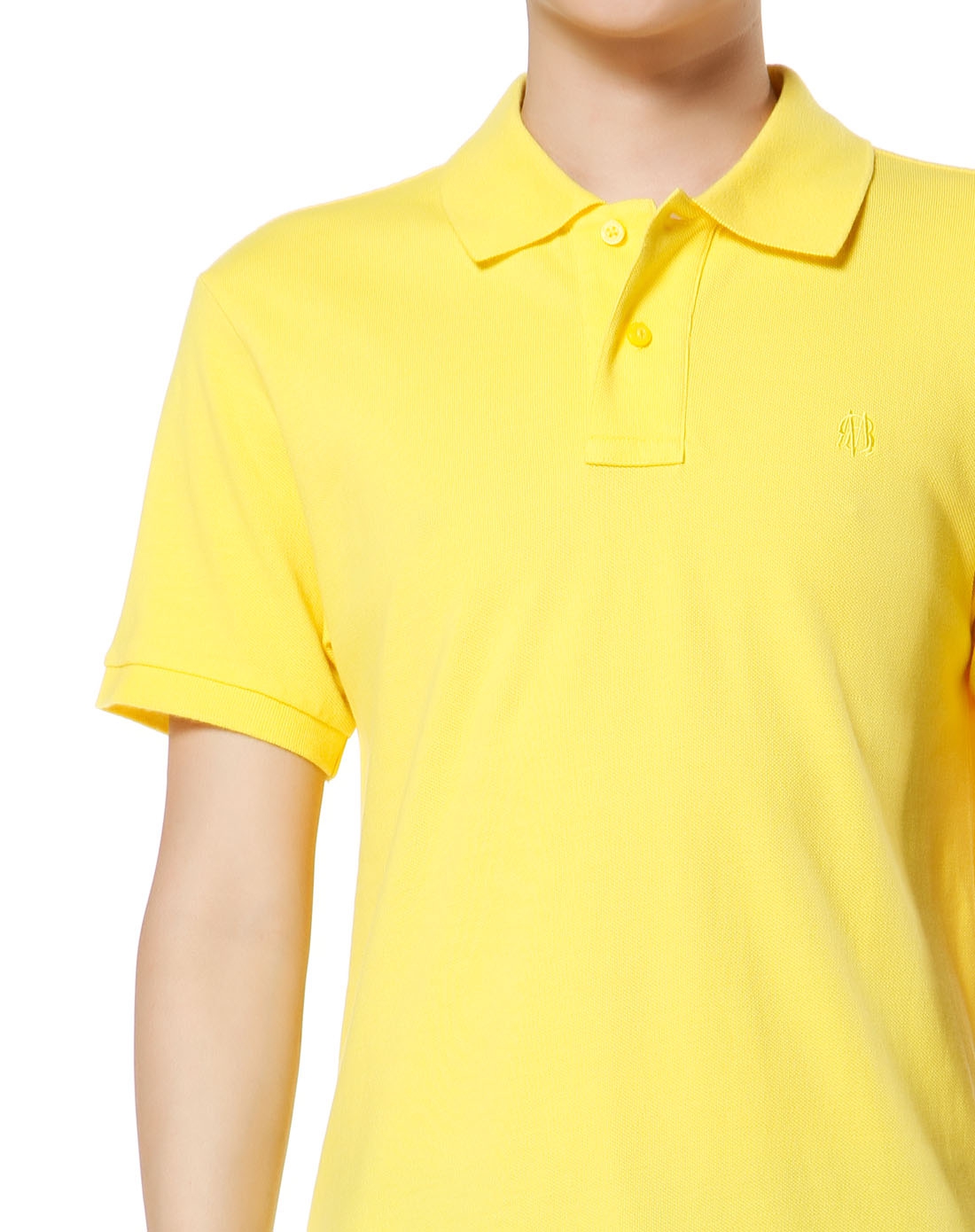 简单经典黄色短袖polo衫