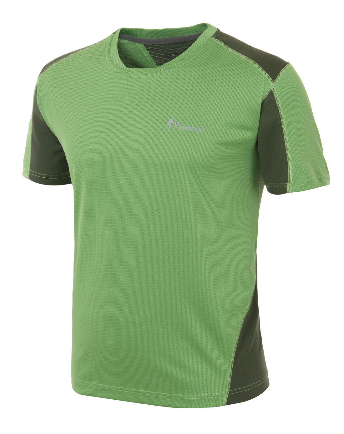 男款叶子绿色短袖功能t恤-详情
