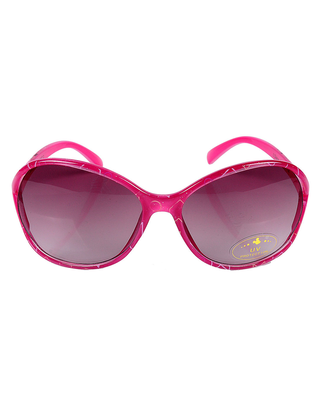 迪士尼女童玫红色儿童太阳镜-详情