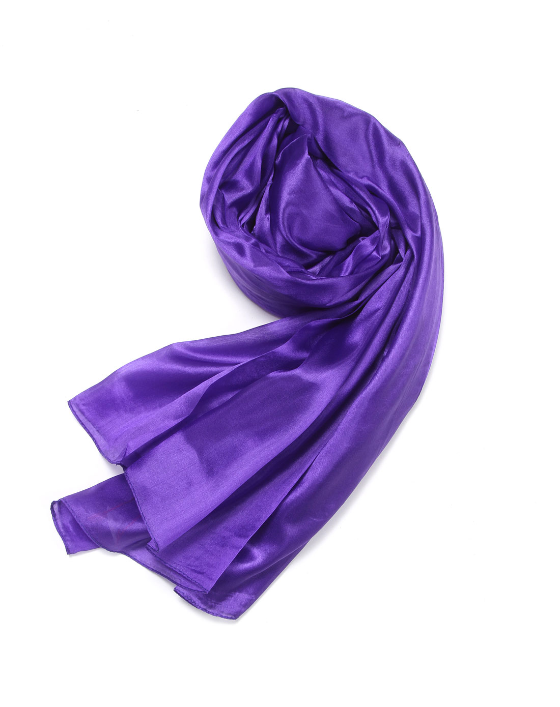 蓝紫色时尚真丝围巾大披肩